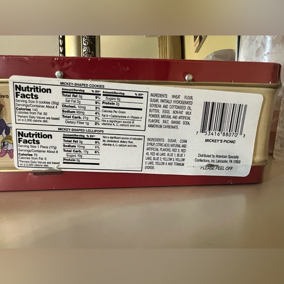 Vintage Mickey Mouse Picnic Metal Lunch Box Disney Collectible 1997 - Picture 4 of 6